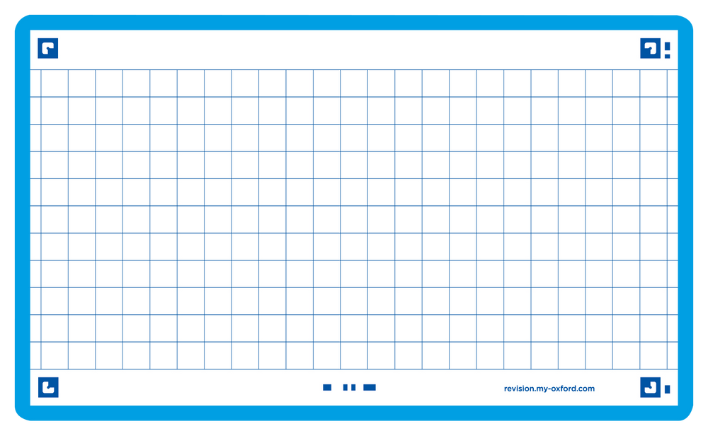 OXFORD FLASH 2.0 flashcards, squared with frame, 75mm x 125mm, pack of 80