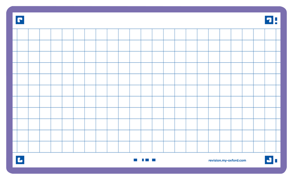 OXFORD FLASH 2.0 flashcards, squared with frame, 75mm x 125mm, pack of 80