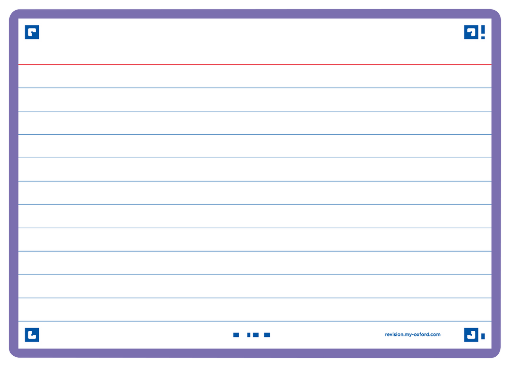 OXFORD FLASH 2.0 flashcards, ruled with frame, 105mm x 148mm, pack of 80