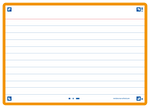 OXFORD FLASH 2.0 flashcards, ruled with frame, 105mm x 148mm, pack of 80