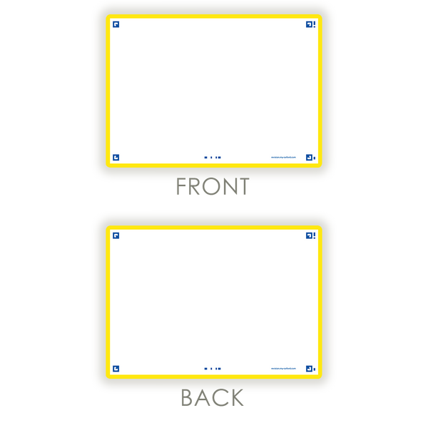 OXFORD FLASH 2.0 flashcards, blank with frame, 105mm x 148mm, pack of 80